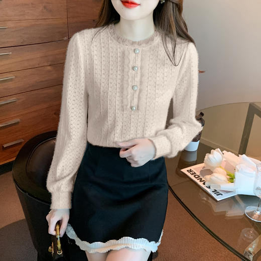 KQL 323H2988蕾丝打底衫减龄洋气小衫 商品图3