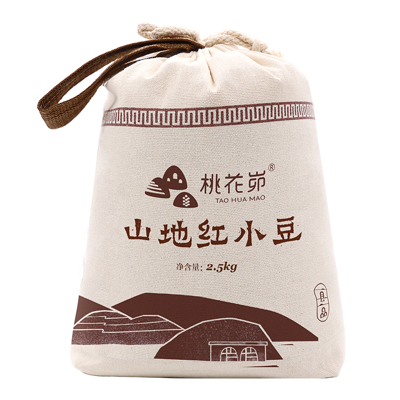 【五谷杂粮】陕西米脂布袋装红小豆2.5kg 陕北杂粮