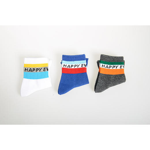 【6双6折】童 | 大童天天快乐休闲运动棉袜【熊猫袜卡2双装】【2223101】 商品图0