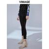 VIMAGE纬漫纪冬季新款通勤显瘦显高百搭高腰裤子V1405004 商品缩略图2