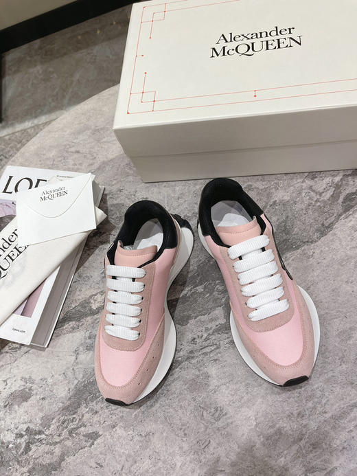 粉色布面拼牛反绒 商品图2