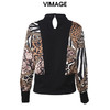 VIMAGE纬漫纪秋冬款时尚个性印花拼接女上衣小上衣V1213820 商品缩略图1