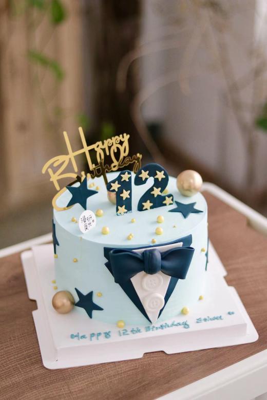 【生日蛋糕】翻糖领结款 商品图0