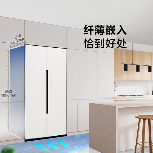 PANASONIC 松下冰箱 NR-B581WM-W  570升 双门 超薄 大容量 除异味 商品图4