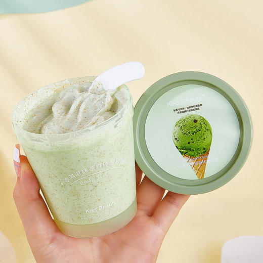 kissbeauty冰淇淋抹茶身体磨砂膏去角质提亮改善肌肤暗沉磨砂膏 商品图1