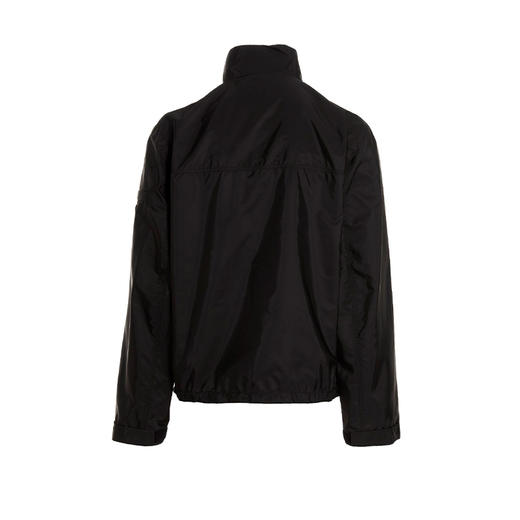 PRADA 普拉达 男士 Re-Nylon 再生尼龙珐琅金属三角徽标夹克外套 黑色 SGB766 1WQ9 F0N5A 商品图1