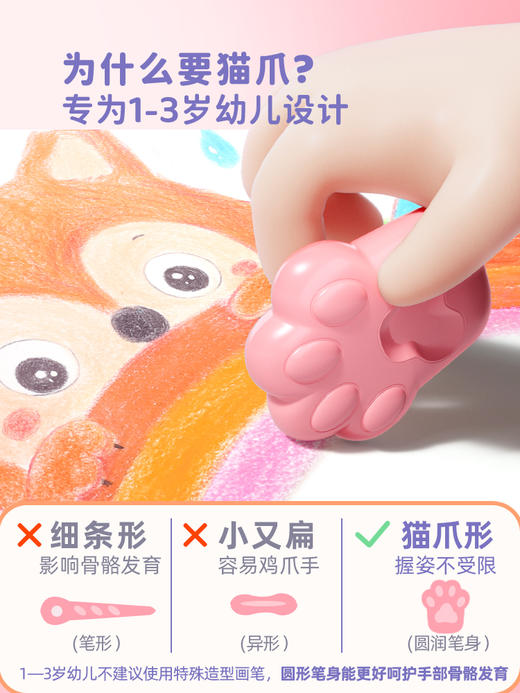 不脏手蜡笔36色 快力文 商品图1