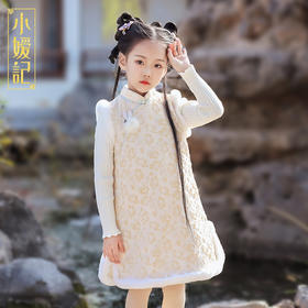 非质量问题不退换哦！小嫒记 花锦旗袍