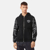 VERSACE 范思哲 男士棉质 BAROCCO 巴洛克印花拉链连帽卫衣 黑色 1006485 1A04497 1B000 商品缩略图1