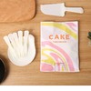 开窗纸袋塑料刀叉米白色5入 蛋糕餐碟刀叉组合 蛋糕一次性盘叉 商品缩略图1