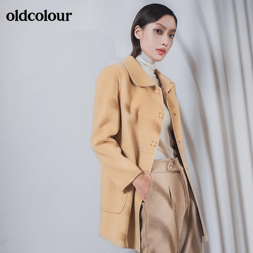 oldcolour2022冬季羊毛手工呢料中外套女GN41155902 商品图4