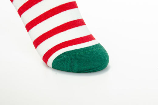 【1双装 6件6折】女 | 女士时尚条纹袜骰子刺绣好运来【粉色袜卡单双装】【2222213】 商品图2