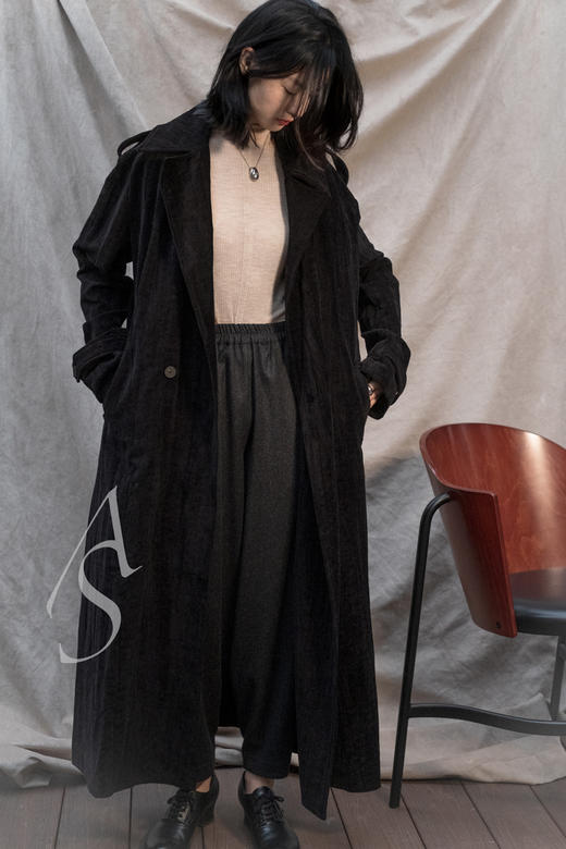 Toogood  古金色丝绒/炭灰色羊毛ACROBAT松紧腰休闲裤 商品图8