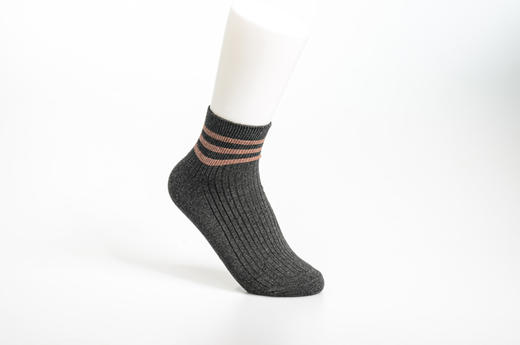 【6双6折】女 | 女士双针短筒袜【粉色袜卡2双包】【2222206】 商品图2