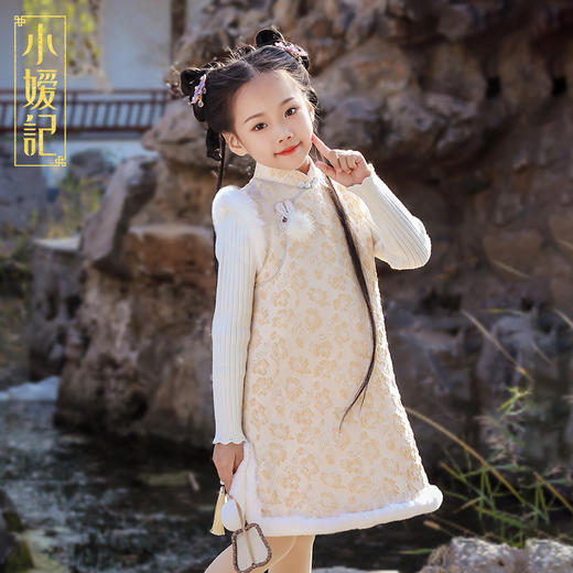 非质量问题不退换哦！小嫒记 花锦旗袍 商品图4