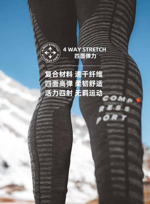 Compressport 秋冬防风保暖跑步裤Run leeging 商品图6