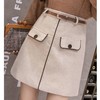 【送腰带】半身裙女秋冬2021新款毛呢ins超火的裙子包臀短裙A字裙 商品缩略图4