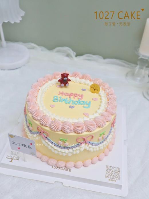 1027CAKE |  复古风 裱花蛋糕 花边 简约 商品图2