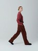 Studio Nicholson  榛红色MEYER前拉链高腰阔腿裤 商品缩略图3
