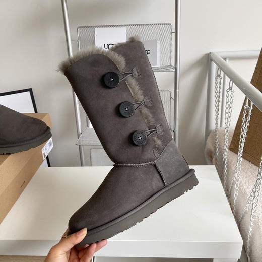 贝莉纽扣高筒2.0 -灰色 商品图5