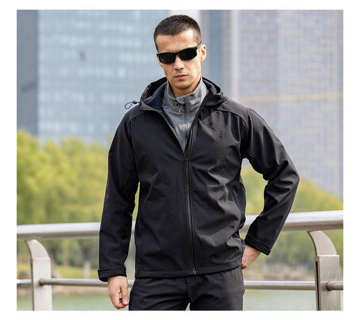 鹰爪2022秋冬基础软壳暗影鲨系列套装 上衣裤子 商品图3