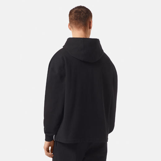 VERSACE 范思哲 男士棉质 MEDUSA BIGGIE 美杜莎・比奇徽标印花连帽卫衣 黑色 1006481 1A04494 2B510 商品图2