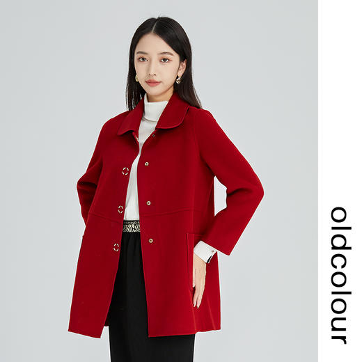 oldcolour2022冬季羊毛手工呢料中外套女GN41155902 商品图3