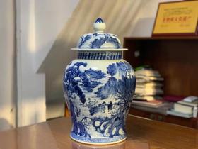 柴窑富春山居图将军罐