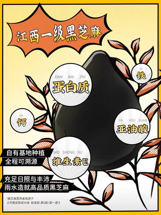 老金磨坊七黑爆浆芝麻丸榛仁乳钙100g 零蔗糖高钙高蛋白高纤榛滋味 商品图3