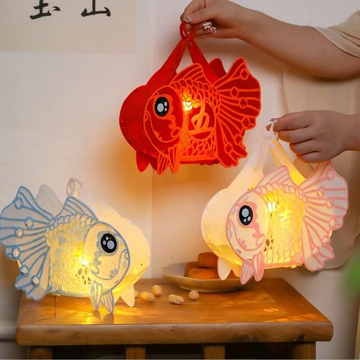 【主播推荐】春节古风红灯笼锦鲤灯笼 diy手工儿童花灯 商品图3