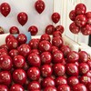 双层石榴红喜字气球50个结婚气球婚房装饰喜字双层加厚防爆浪漫喜庆婚庆宴请宝石榴红色庆典喜事布置 商品缩略图0