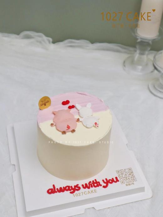 1027CAKE |  手绘蛋糕  双人手绘 情侣 周年纪念 商品图0