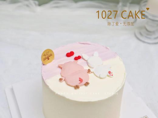 1027CAKE |  手绘蛋糕  双人手绘 情侣 周年纪念 商品图1