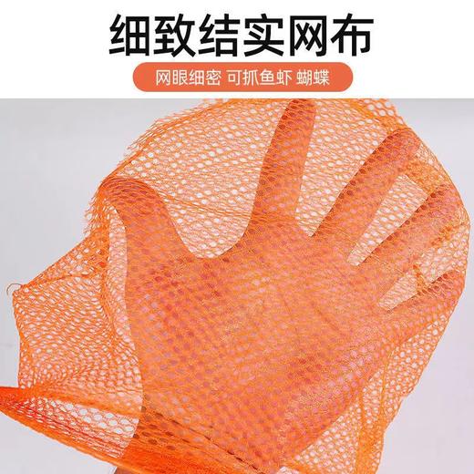 儿童抄网捞鱼网可伸缩蜻蜓网兜捞兜彩色户外捕蝴蝶昆虫网捞鱼蝌蚪折叠小水桶鱼桶1个 商品图4