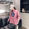 中长款卫衣女秋季新款韩版字母印花宽松圆领套头休闲上衣百搭潮流 商品缩略图1