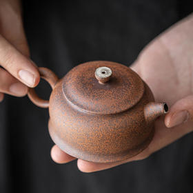 灰念 老岩泥闲情壶 容量65ml 长9.6cm*宽5.1cm*高5.1cm