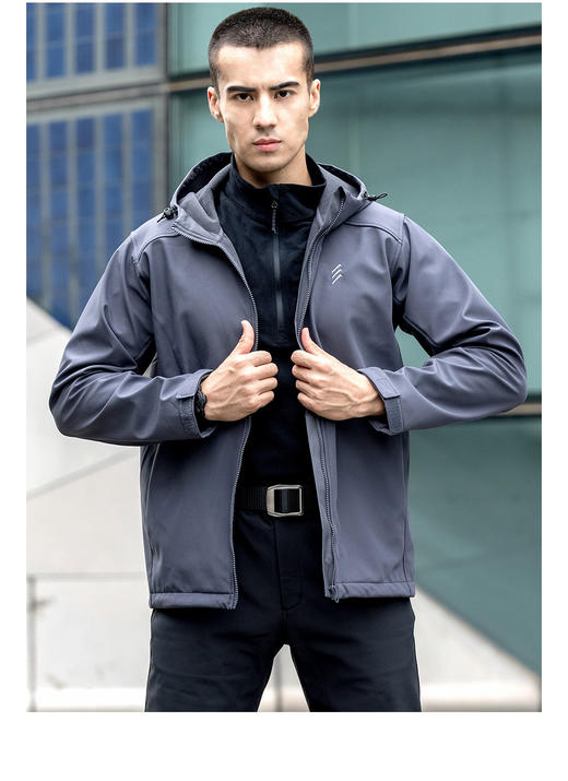 鹰爪2022秋冬基础软壳暗影鲨系列套装 上衣裤子 商品图1