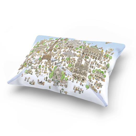 新品 法国Atelier Choux抱枕缎面材质 高端婴童棉枕头宝宝柔软抱枕枕头 商品图0