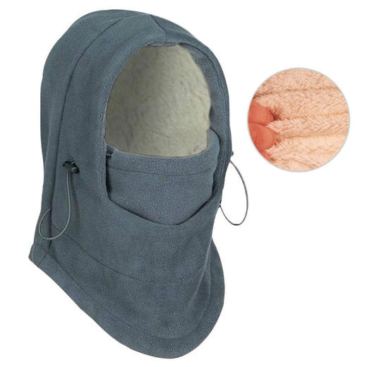 冬季户外骑行防风飞虎帽抓绒头套CS帽子面罩加厚保暖滑雪帽口罩 商品图0