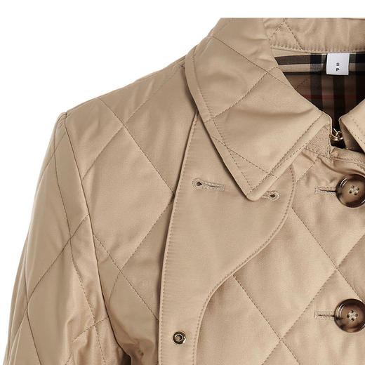 BURBERRY 巴宝莉 女士菱形绗缝温控夹克棉服 卡其色 8049871 B1904 商品图2