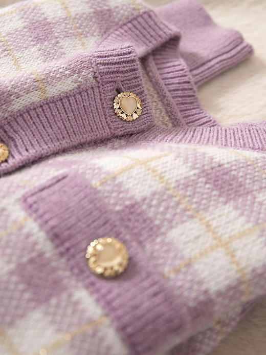 【129选3件，不退换】年新款秋季温柔气质小香风圆领毛衣外套女长袖开衫外搭 商品图1