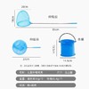 儿童抄网捞鱼网可伸缩蜻蜓网兜捞兜彩色户外捕蝴蝶昆虫网捞鱼蝌蚪折叠小水桶鱼桶1个 商品缩略图3