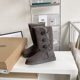 贝莉纽扣高筒2.0 -灰色