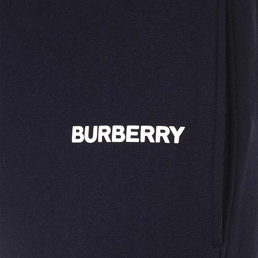 BURBERRY 巴宝莉 男士棉质徽标印花棉质休闲运动裤 深蓝色 8058627 B2871 商品图2