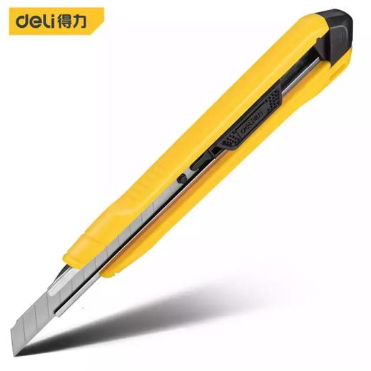 得力SK4塑柄美工刀60°角银刃(黄) 商品图0