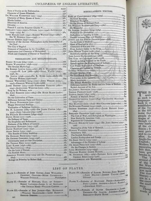 1884年 钱伯斯英国文学百科全书（全2卷） 12页版画肖像插图 真皮精装16开 商品图4