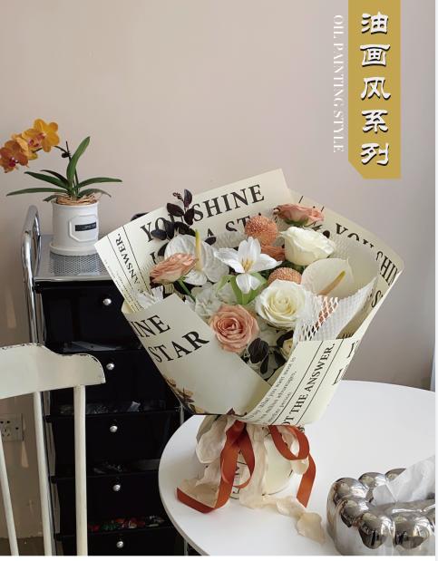 烫金油画风系列（防水木棉纸）10张 商品图4