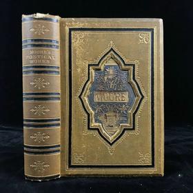 约19世纪后期 托马斯·摩尔诗集 约6幅版画插图 漆布精装32开