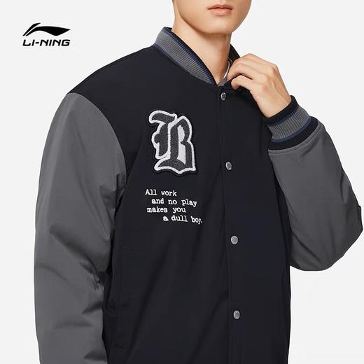 李宁外套 2022冬季新品反伍物极必反男子反光宽松短棉服AJMS053 商品图4