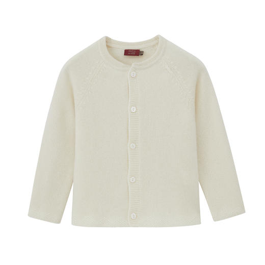 圆领花褶女童开衫 商品图0